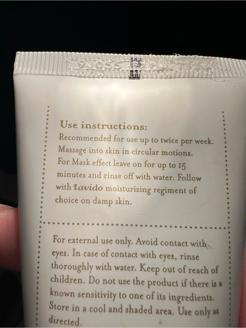 LAVIDO made in Israel Purifying Facial Mask & Exfoliator - 1.69 oz NEW